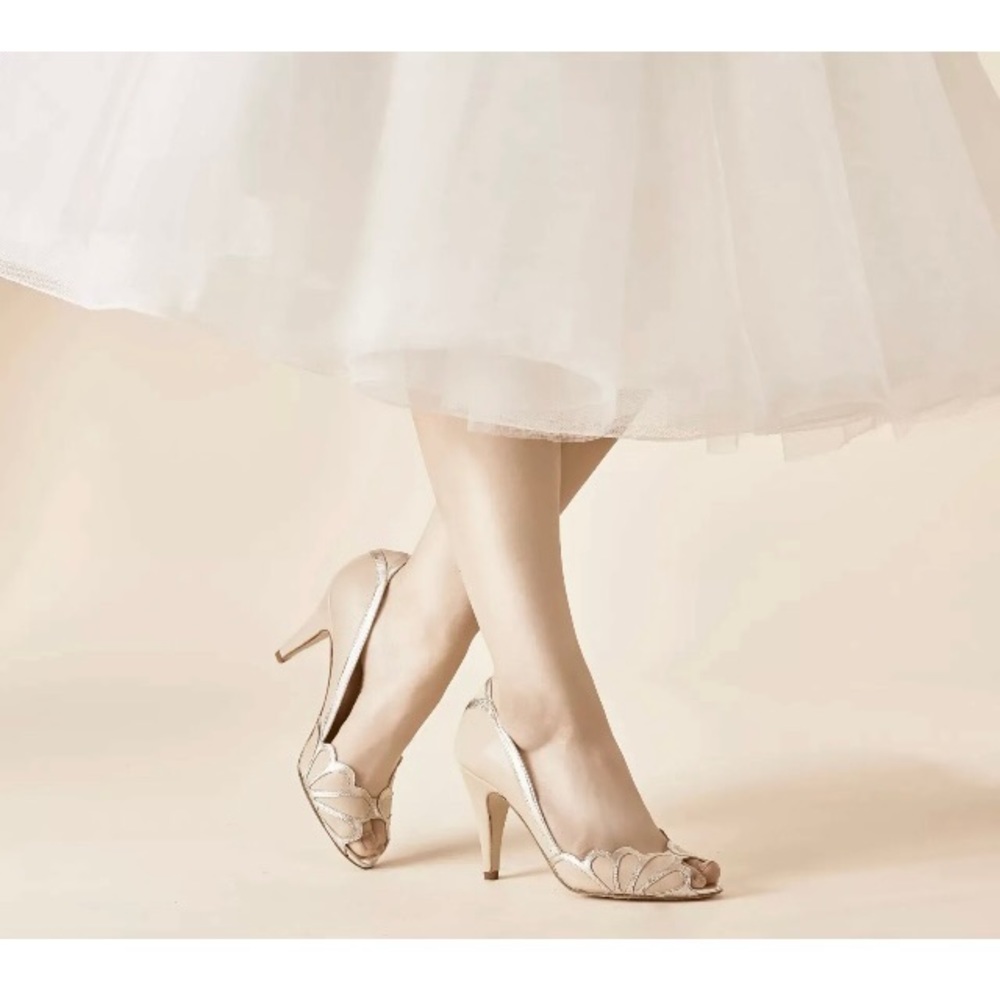 Rachel Simpson BHLDN Isabelle Nude Pumps Size 37
